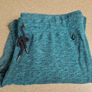 Turquoise volcom sweatpants